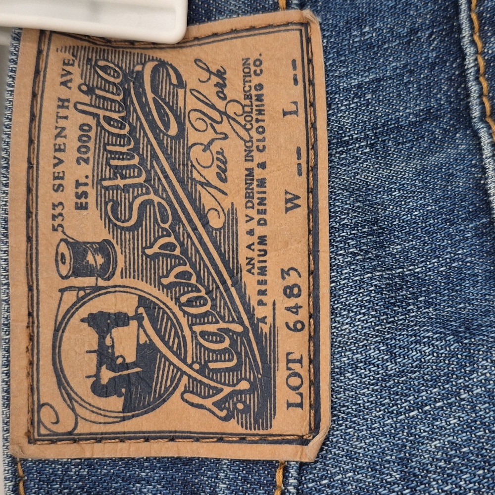 Vigoss Studio Straight Blue Jeans Size 7-8/29 - Picture 3 of 5